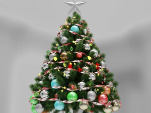 クリスマスツリー 3Dモデル