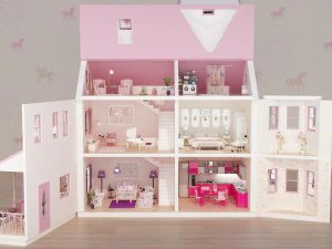 domek dla lalek Model 3D