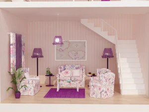 domek dla lalek Model 3D