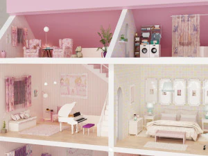 domek dla lalek Model 3D