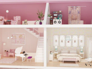domek dla lalek Model 3D