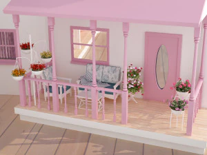 domek dla lalek Model 3D