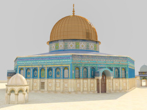 dome of the rock jerusalem Model 3D