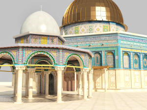 dome of the rock jerusalem 3D Model