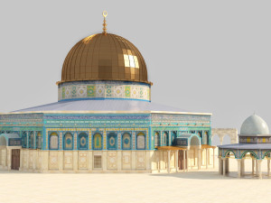 dome of the rock jerusalem Model 3D