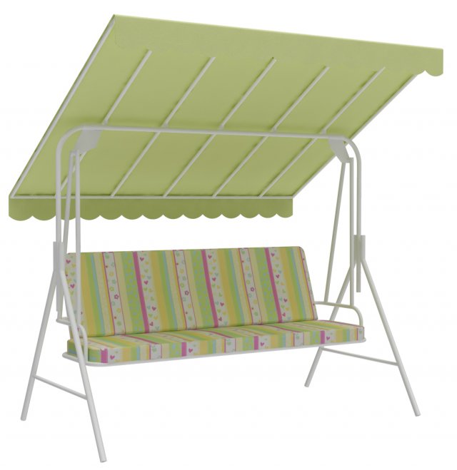garden bench swing 3D मॉडल .c4d .max .obj .3ds .fbx .stl .blend 