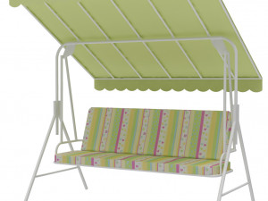 garden bench swing 3D मॉडल