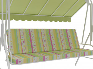 garden bench swing 3D मॉडल