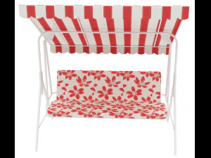 balan&ccedil;oire banc de jardin Modèle 3D