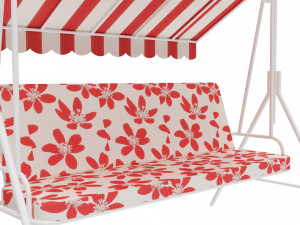 garden bench swing Model 3D