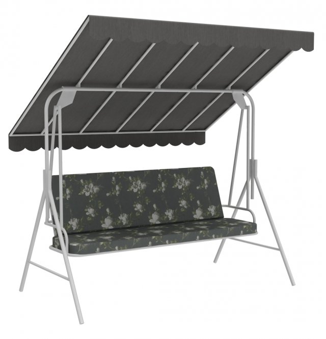 garden bench swing 3D 模型 .c4d .max .obj .3ds .fbx .stl .blend