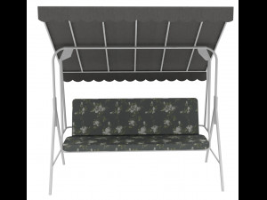 garden bench swing 3D 模型