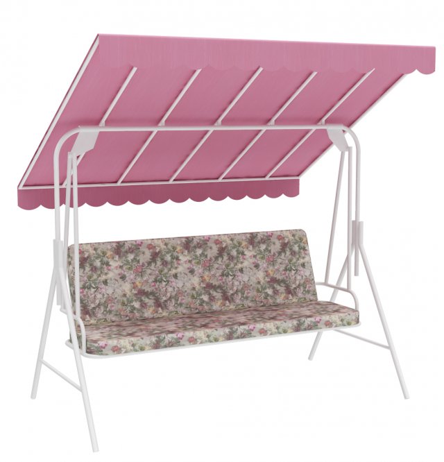 garden bench swing 3D Modell .c4d .max .obj .3ds .fbx .stl .blend