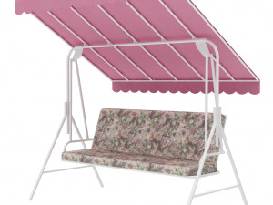 garden bench swing 3D Modell