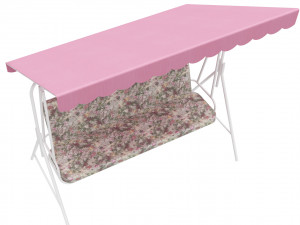 garden bench swing 3D Modell