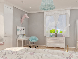 girls bedroom 3D Модель