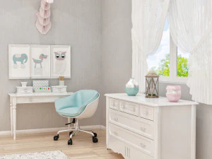 girls bedroom 3D Model