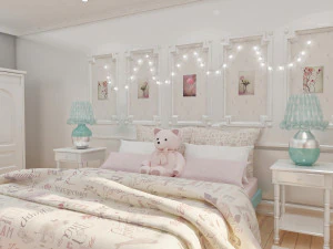 girls bedroom 3D Model