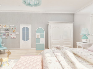 girls bedroom 3D Модель