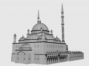 muhammad ali mosque 3D मॉडल