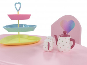 kids table and chairs set 3D Model