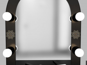 make up mirror and set 3D Model