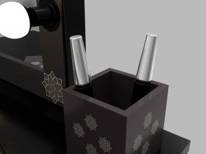 make up mirror and set 3D Model