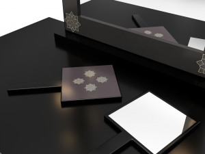 make up mirror and set 3D Model