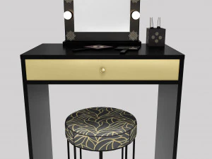 make up mirror and set 3D Model