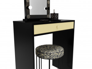 make up mirror and set 3D Model
