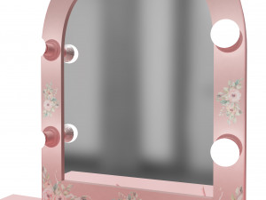 make up mirror and set 3D Model