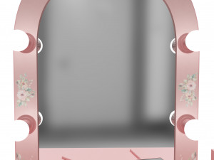 make up mirror and set 3D Model