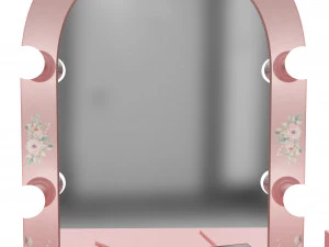 make up mirror and set 3D Model