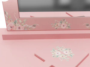 make up mirror and set 3D Model