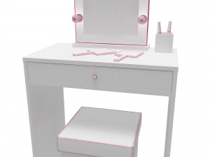 make up mirror and set 3D Model