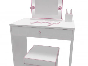 make up mirror and set 3D Model