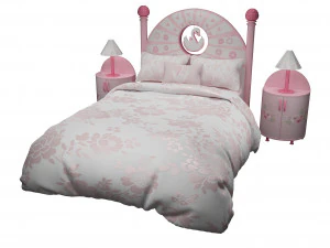 meisjes bed 3D Model