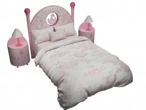 meisjes bed 3D Model