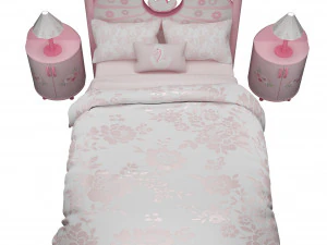 meisjes bed 3D Model