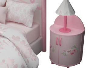 meisjes bed 3D Model