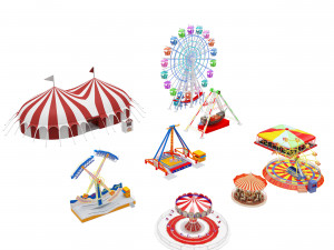 amusement park equipment 3D Model
