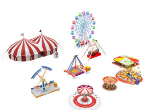 equipamento de parque de divers&otilde;es Modelo 3D