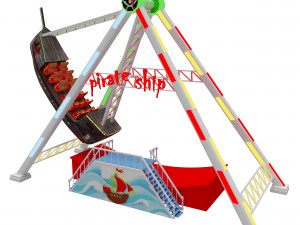 amusement park equipment 3D Model