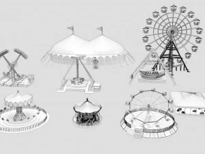 equipamento de parque de divers&otilde;es Modelo 3D