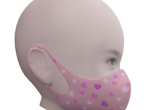 medical mask for kids Model 3D