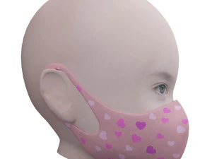 m&aacute;scara m&eacute;dica para crian&ccedil;as Modelo 3D