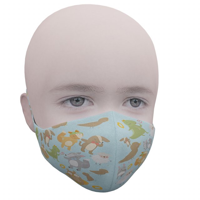 medical mask for kids Modelo 3D .c4d .max .obj .3ds .fbx .stl .blend 
