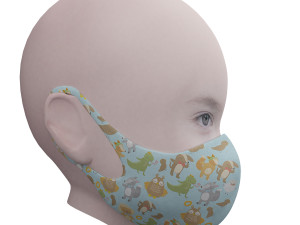 medical mask for kids Modelo 3D