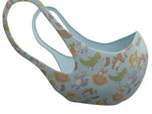 medical mask for kids Modelo 3D