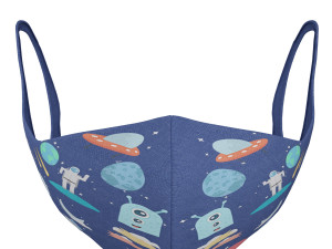 medical face shield and mask for kids 3D 모델
